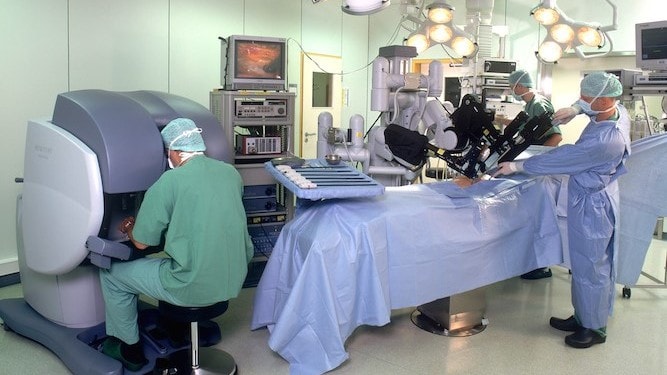 Urological surgery with Da Vinci