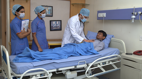 Ward in Global Hospital Chennai